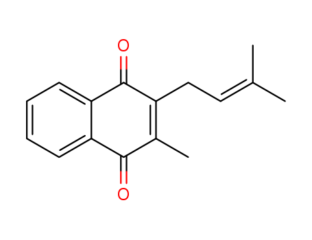 3-methyl-2-(3-methylbut-2-enyl)naphthalene-1,4-dione cas  957-78-8
