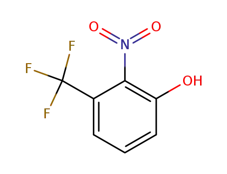 Molecular Structure of 386-72-1 (2-NITRO-3-(TRIFLUOROMETHYL)PHENOL)