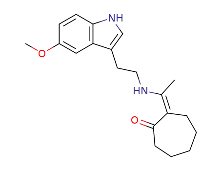 2-<1-<<2-(5-Methoxy-1H-indol-3-yl)ethyl>amino>ethylidene>cycloheptanone