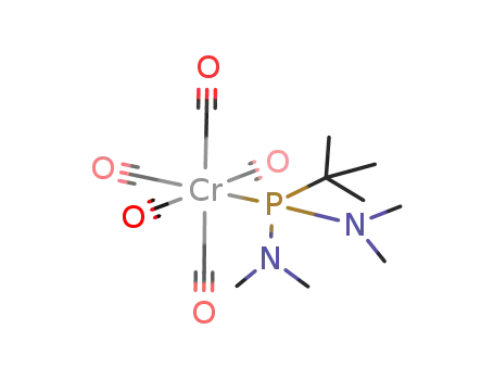 Molecular Structure of 126306-18-1 (bis(dimethylamino)-t-butylphosphine(pentacarbonyl)chromium<sup>(0)</sup>)