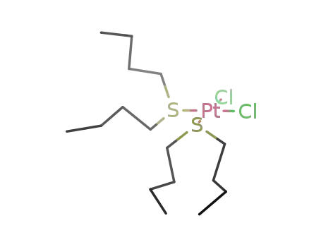 Molecular Structure of 32335-93-6 (dichlorobis[1,1'-thiobis[butane]]platinum)