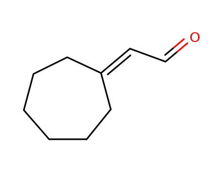 Molecular Structure of 79405-30-4 (Acetaldehyde, cycloheptylidene-)