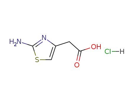 Molecular Structure of 66659-20-9 (2-(2-Aminothiazol-4-yl) acetic acid hydrochloride)