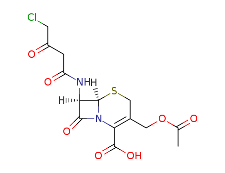 (6R-TRANS)-3-(ACETOXYMETHYL)-7-[(4-CHLORO-1,3-DIOXOBUTYL)AMINO]-8-OXO-5-THIA-1-AZABICYCLO[4.2.0]OCT-2-ENE-2-CARBOXYLIC ACID