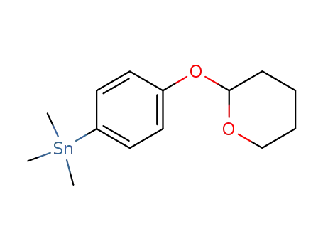 trimethyl(4-tetrahydro-2H-2-pyranyloxyphenyl)stannane