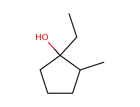 Molecular Structure of 98560-19-1 (1-ethyl-2-methylcyclopentan-1-ol)