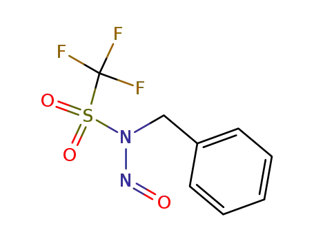 Molecular Structure of 114532-98-8 (Methanesulfonamide, 1,1,1-trifluoro-N-nitroso-N-(phenylmethyl)-)