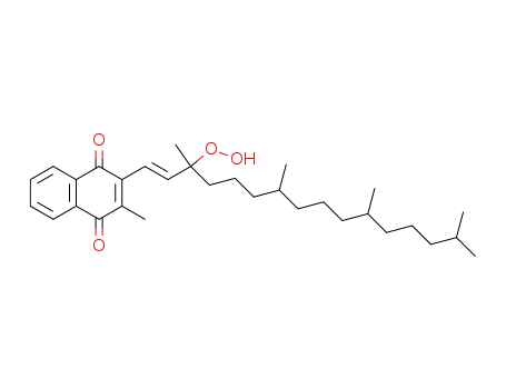 2-(3-hydroperoxy-3,7,11,15-tetramethyl-hexadec-1-en-<i>t</i>-yl)-3-methyl-[1,4]naphthoquinone