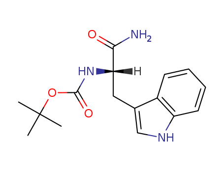 Carbamicacid, [2-amino-1-(1H-indol-3-ylmethyl)-2-oxoethyl]-, 1,1-dimethylethyl ester,(S)- (9CI)