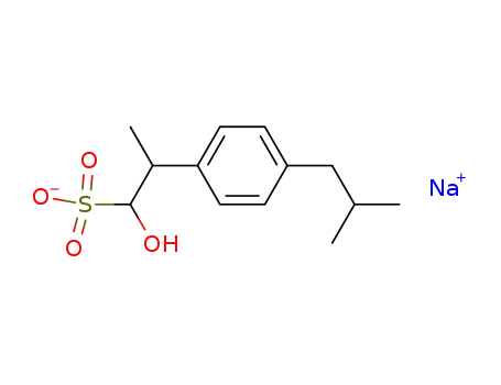 Molecular Structure of 62741-02-0 (Benzeneethanesulfonic acid, a-hydroxy-b-methyl-4-(2-methylpropyl)-,
monosodium salt)