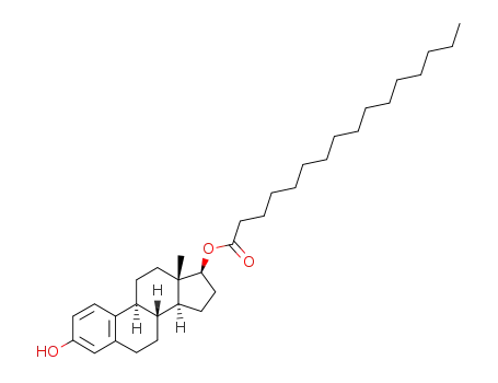 Molecular Structure of 5776-45-4 (estra-1,3,5(10)-triene-3,17beta-diol 17-palmitate)