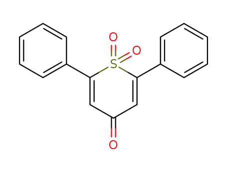 Molecular Structure of 41068-60-4 (2,6-diphenyl-4H-thiopyran-4-one 1,1-dioxide)