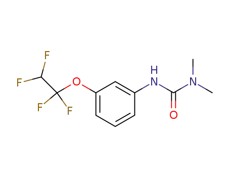 Molecular Structure of 27954-37-6 (1,1-dimethyl-3-[3-(1,1,2,2-tetrafluoroethoxy)phenyl]urea)