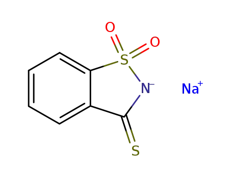 1,2-Benzisothiazole-3(2H)-thione, 1,1-dioxide, sodium salt