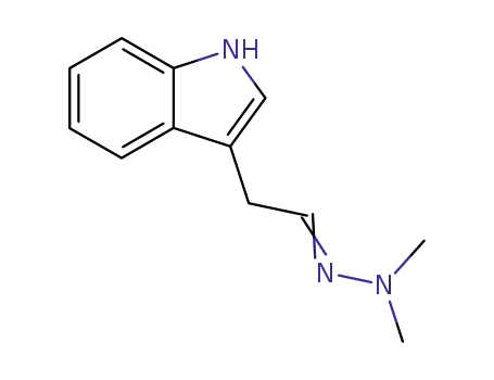 Molecular Structure of 74321-36-1 ((3-Indolyl)acetaldehyd-dimethylhydrazon)