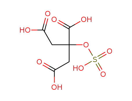 Molecular Structure of 51964-39-7 (2-(sulfooxy)propane-1,2,3-tricarboxylic acid)