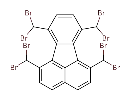 Molecular Structure of 244236-72-4 (1,6,7,10-tetrakis(dibromomethyl)fluoranthene)
