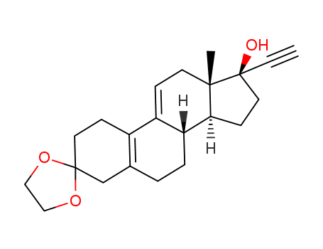 (8S,13S,14S,17R)-17-ethynyl-13-methyl-1,2,4,6,7,8,12,13,14,15,16,17-dodecahydrospiro[cyclopenta[a]phenanthrene-3,2’-[1,3]dioxolan]-17-ol