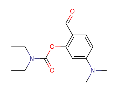 Molecular Structure of 96649-22-8 (5-(dimethylamino)-2-formylphenyl diethylcarbamate)