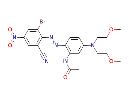 Acetamide,N-[5-[bis(2-methoxyethyl)amino]-2-[2-(2-bromo-6-cyano-4-nitrophenyl)diazenyl]phenyl]-