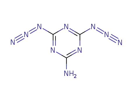 Molecular Structure of 7123-41-3 ([4-amino-6-(iminoazaniumylideneamino)-1,3,5-triazin-2-yl]imino-imino-azanium)