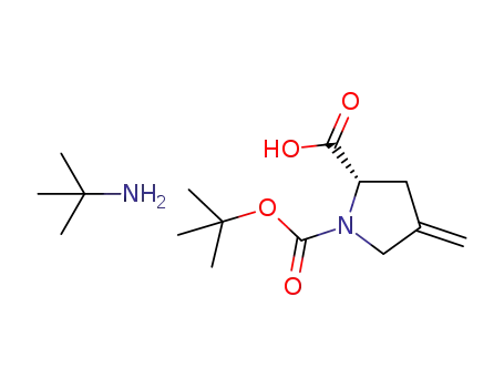tert-butylamine (S)-1-(tert-butoxycarbonyl)-4-(methylene)pyrrolidine-2-carboxylic acid