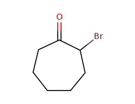Molecular Structure of 1056246-49-1 (2-bromocycloheptanone)