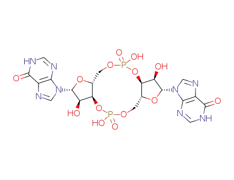 Molecular Structure of 79940-41-3 (3',3'-cyclic-di-inosine monophospate)