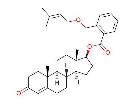 Molecular Structure of 850848-14-5 (testosterone 2-(prenyloxymethyl)benzoate)