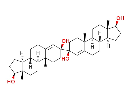 Molecular Structure of 132059-74-6 (3β.17β.3'β.17'β-tetrahydroxy-[3.3']bi[androsten-(4)-yl])