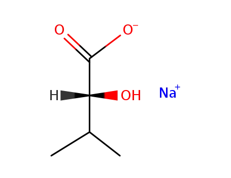 Molecular Structure of 57768-96-4 (sodium 2-hydroxy-3-methylbutyrate)