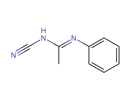 Molecular Structure of 57292-74-7 (<i>N</i>-cyano-<i>N</i>'-phenyl-acetamidine)