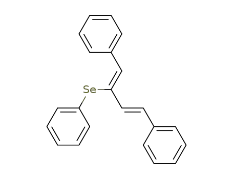 Molecular Structure of 91890-60-7 (Benzene, 1,1'-[2-(phenylseleno)-1,3-butadiene-1,4-diyl]bis-, (Z,E)-)
