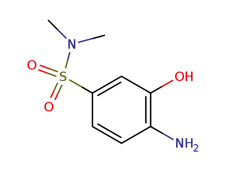 Molecular Structure of 41608-75-7 (2-AMINOPHENOL-5-(N,N-DIMETHYL)SULFONAMIDE)