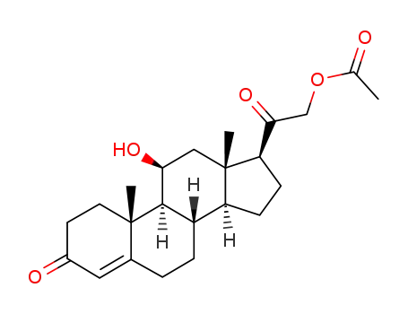 Molecular Structure of 1173-26-8 (CORTICOSTERONE 21-ACETATE)