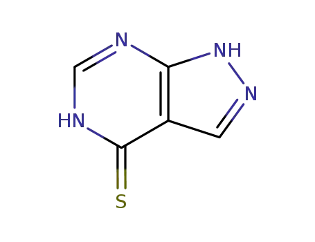 Molecular Structure of 5334-23-6 (4-MERCAPTOPYRAZOLO[3,4D]PYRIMIDINE)