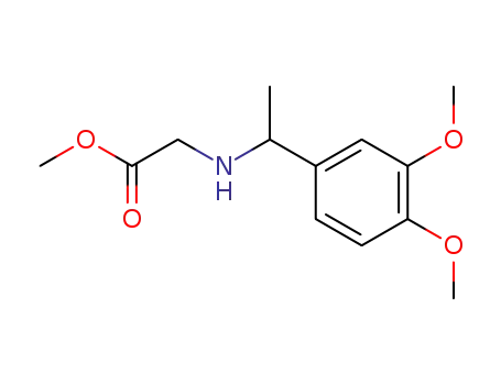 Molecular Structure of 1019628-47-7 (N-<3,4-Dimethoxy-α-methyl-benzyl>-glycin-methyl-ester)