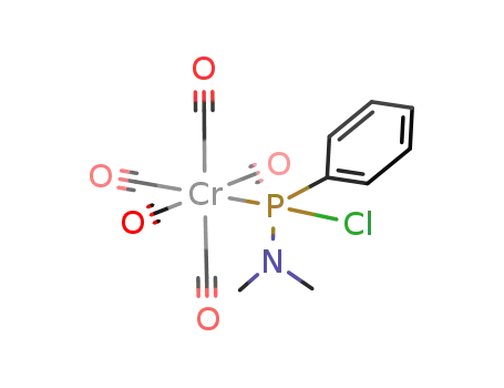 Molecular Structure of 126306-23-8 (chlorodimethylaminophenylphosphine(pentacarbonyl)chromium<sup>(0)</sup>)