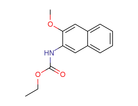 Molecular Structure of 412036-46-5 ((3-methoxy-[2]naphthyl)-carbamic acid ethyl ester)
