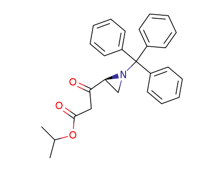 Molecular Structure of 236742-98-6 ((4S)-3-oxo-4,5-(N-triphenylmethylepimino)pentanoic acid isopropyl ester)