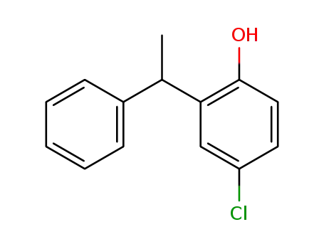 Molecular Structure of 5828-70-6 (dl-4-chloro-2-(alpha-methylbenzyl)phenol)