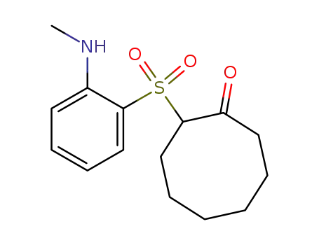 2-(2-Methylaminophenylsulfonyl)-cyclooctanon