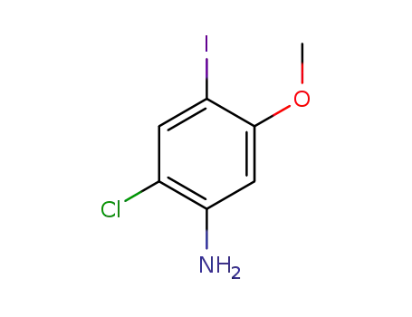 Molecular Structure of 1285695-15-9 (2-chloro-4-iodo-5-methoxyaniline)