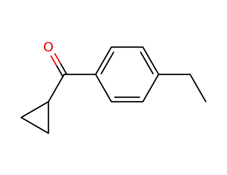 Molecular Structure of 50664-71-6 (CYCLOPROPYL 4-ETHYLPHENYL KETONE)