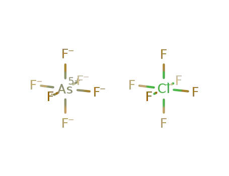 ClF<sub>6</sub><sup>(1+)</sup>*AsF<sub>6</sub><sup>(1-)</sup>=(ClF<sub>6</sub>)(AsF<sub>6</sub>)