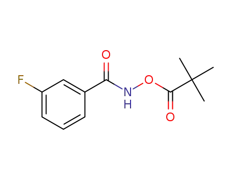 3-fluoro-N-(pivaloyloxy)benzamide