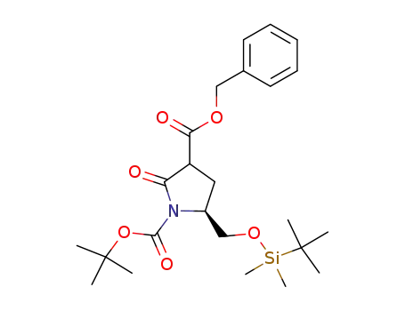 (2S)-1-tert-butyloxycarbonyl-4-benzyloxycarbonyl-2-(tert-butyldimethylsilyl)oxymethyl-5-pyrrolidone