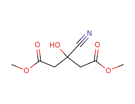 Molecular Structure of 56345-96-1 (dimethyl 3-cyano-3-hydroxy-1,5-pentanedioate)