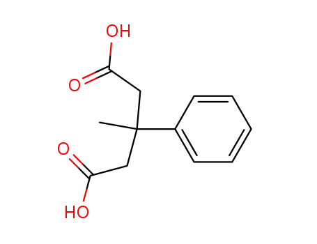 Molecular Structure of 4160-92-3 (3-Methyl-3-phenylglutaric acid)