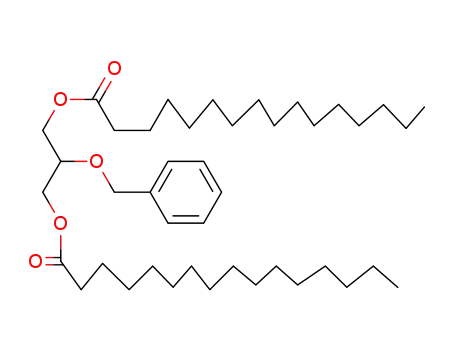 Molecular Structure of 76163-48-9 (2-O-benzyl-1,3-di-O-palmitoyl-rac-glycerol)